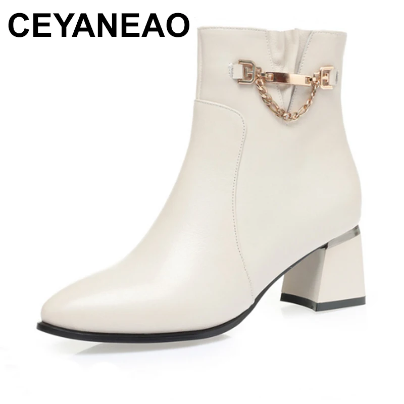 

Dress Boots Women Winter 2023 New Genuine Leather Women Ankle Boots Pointed Toe Wool Warm Red Women's Wedding Boots