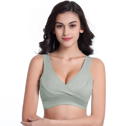 Бюстгальтер для кормления без косточек, одежда из хлопка, бюстгальтер для кормления грудью для беременных женщин, грудь для беременных, один размер, нижнее белье для сна