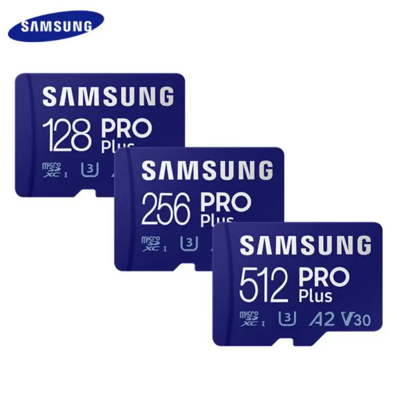 

Samsung Pro Plus Memory Card 512GB 256GB 128GB U3 V30 A2 High Speed Class 10 TF Card UHS-I 64GB U1 A1 V10 EVO PLUS Micro SD Card