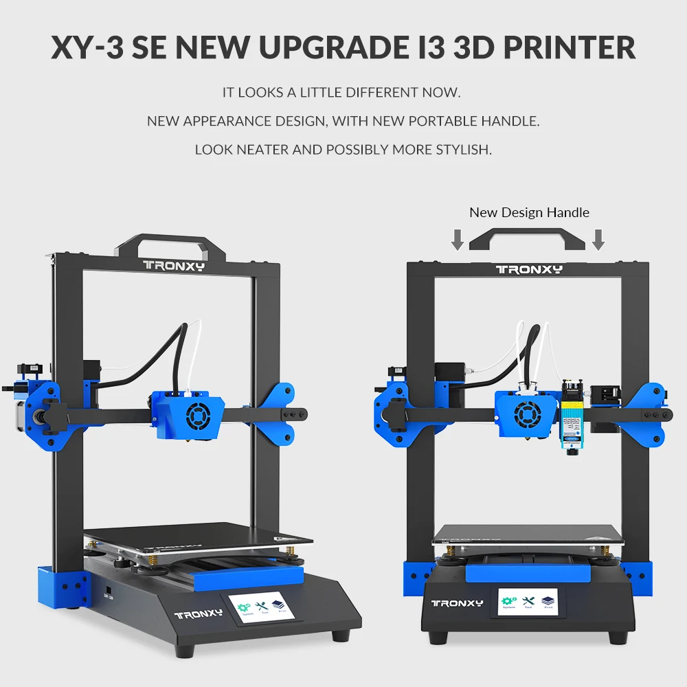 Tronxy XY-3 SE 3D Printer Laser Engraving/Single/Dual Extruder One Machine For Multiple Purposes Upgraded DIY 3d printers Kit images - 6