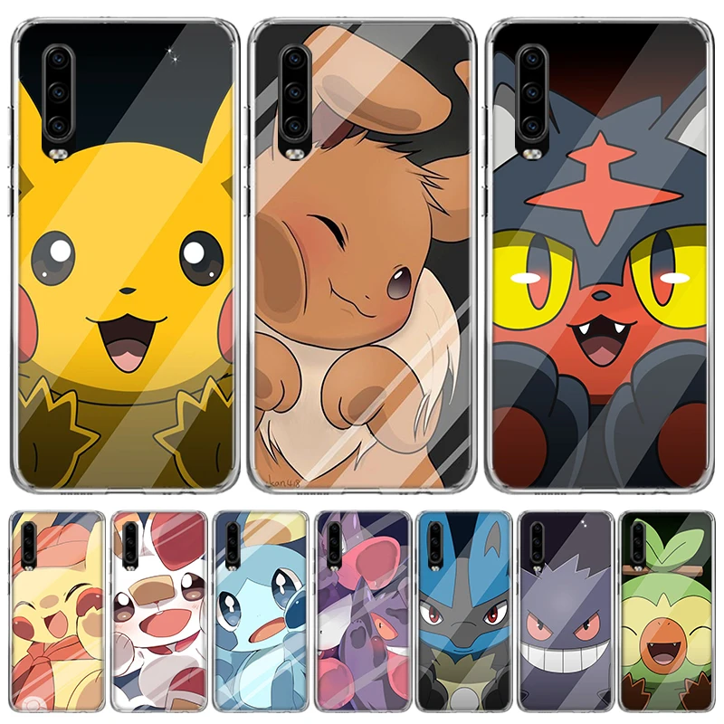pokemon-pikachu-anime-for-huawei-p30-lite-p20-pro-p10-p40-p50-mate-20-30-10-40-phone-case-soft-colorfu-print-cover-fundas-capa