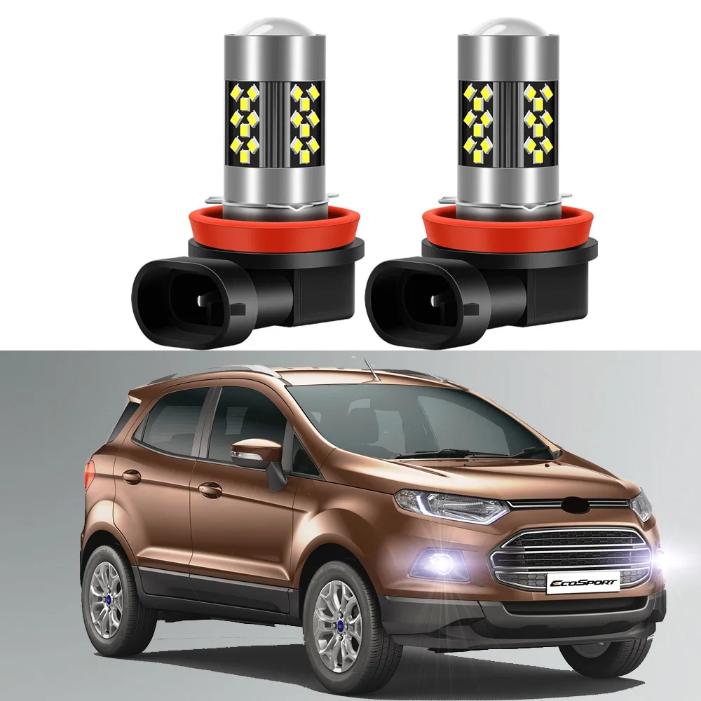 

2pcs Led Car Fog Lamp for Ford Ecosport 2013 2014 2015 2016 2017 2018 2019 2020 2021 2022 Front Fog Light Bulb Canbus