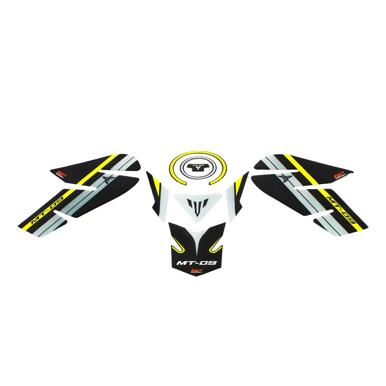 

GP composite MT-09-Compatible Tank Pad Set Yellow