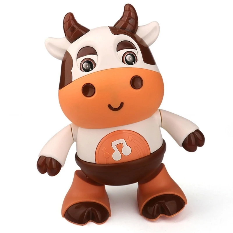 

Dancing Cattle Toy Walking Flashing and Music Toy Funny Electric Interactive Toy for Kid Educational Dancing Animal DropShipping