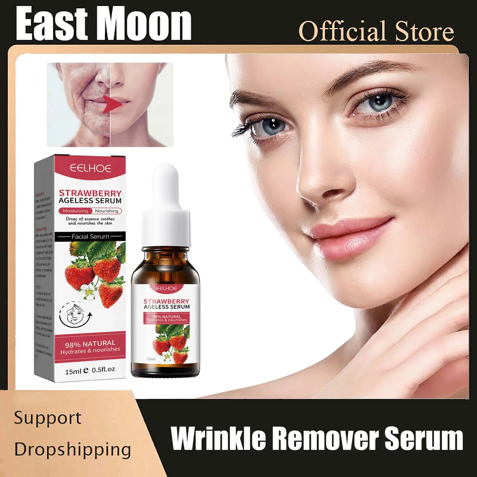 

Wrinkle Remover Face Serum Fade Fine Lines Anti Aging Dark Spots Corrector Moisturizing Firming Serum Brightening Facial Essence