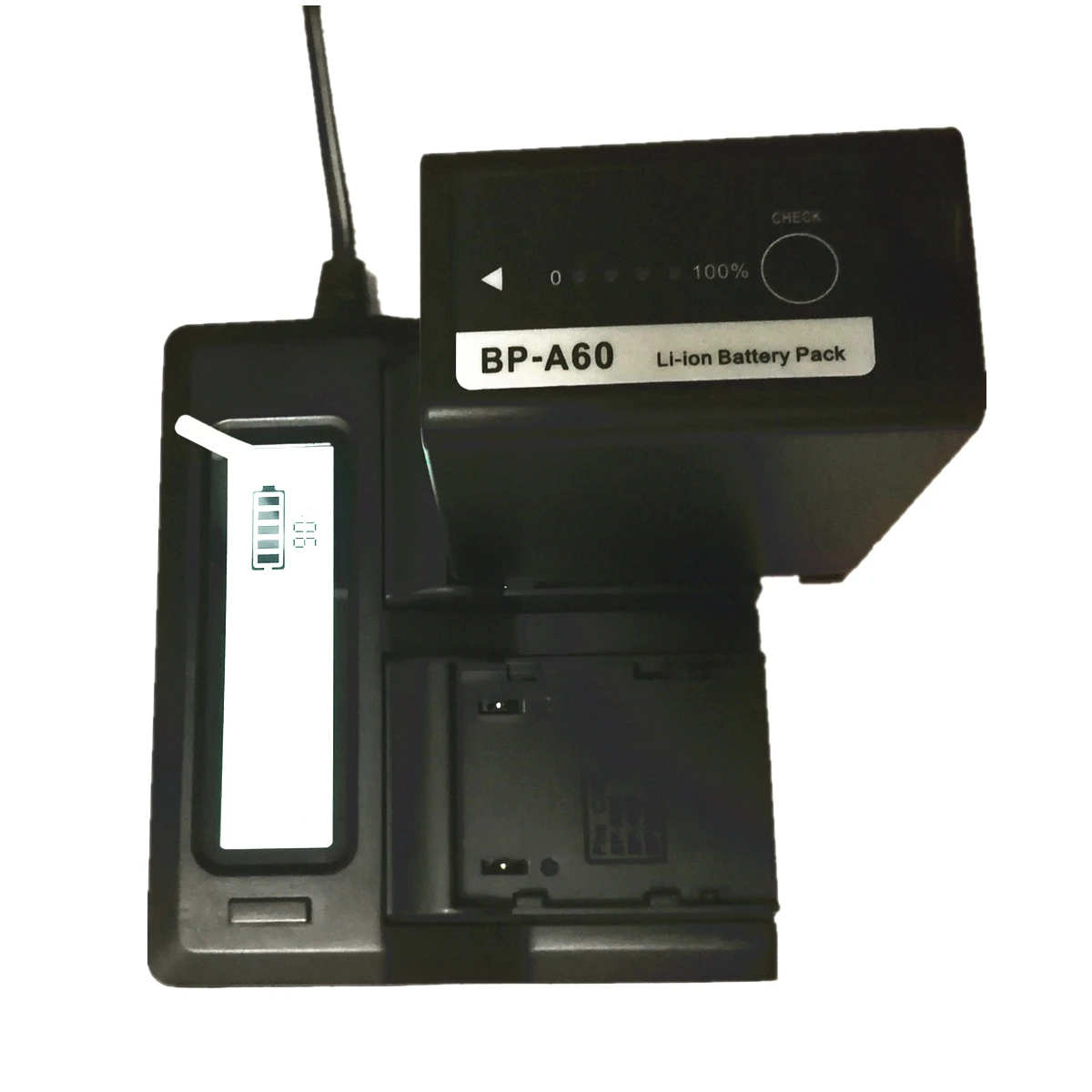 Аккумуляторная батарея 6800 мАч + двойное зарядное устройство с ЖК-экраном для Canon