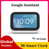 Global Version Xiaomi Mi Smart Clock AI Touch Screen Display Speaker Bluetooth 5.0 Alarm Clock WiFi Connection Ok Google Control