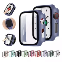 glasscases for apple watch series se 654321 44mm 40mm smart iwatch 42mm 38mm 360 full bumper screen protectorcover accessories