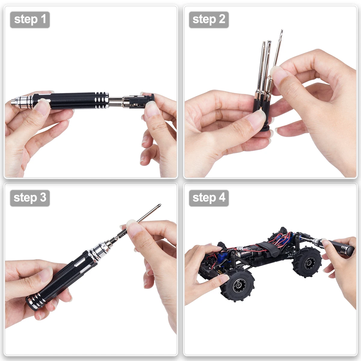 Стальной 8 в 1 многофункциональный набор отверток с торцевой отверткой для