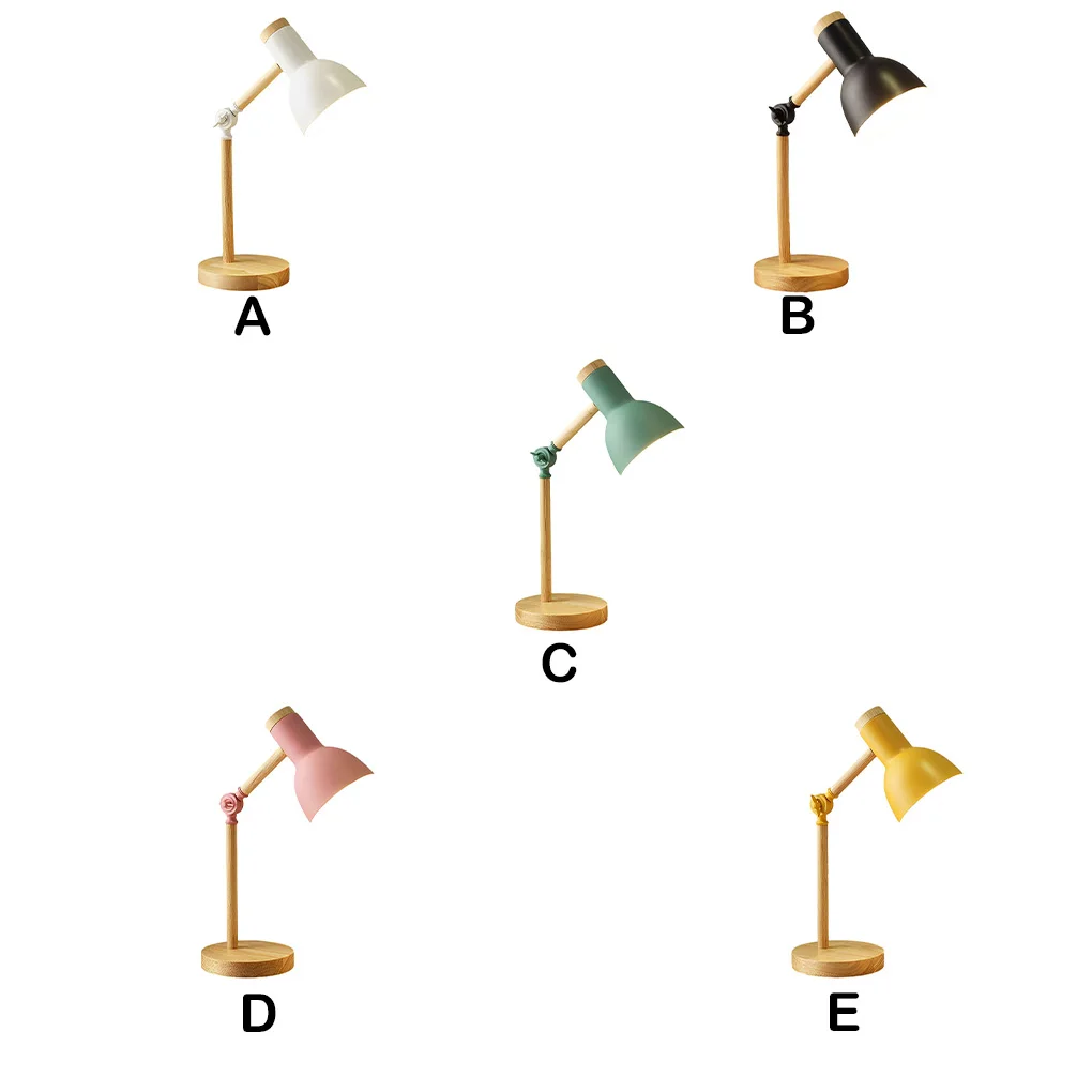 

Home Hotel Adjustable Studying Table Lamp with Bulb 5W Desk Light Eye Protection Lighting Accessories White Warm EU Plug