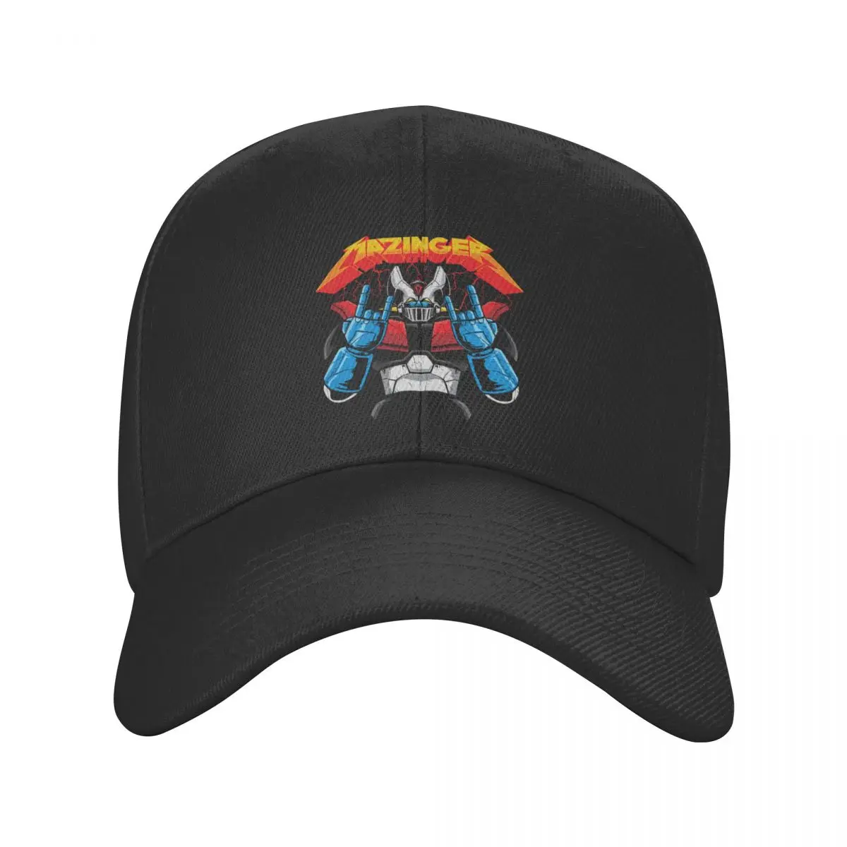 

Punk Mazinger Z Robot Baseball Cap for Men Women Breathable Dad Hat Summer Sports Snapback Hats Trucker Caps