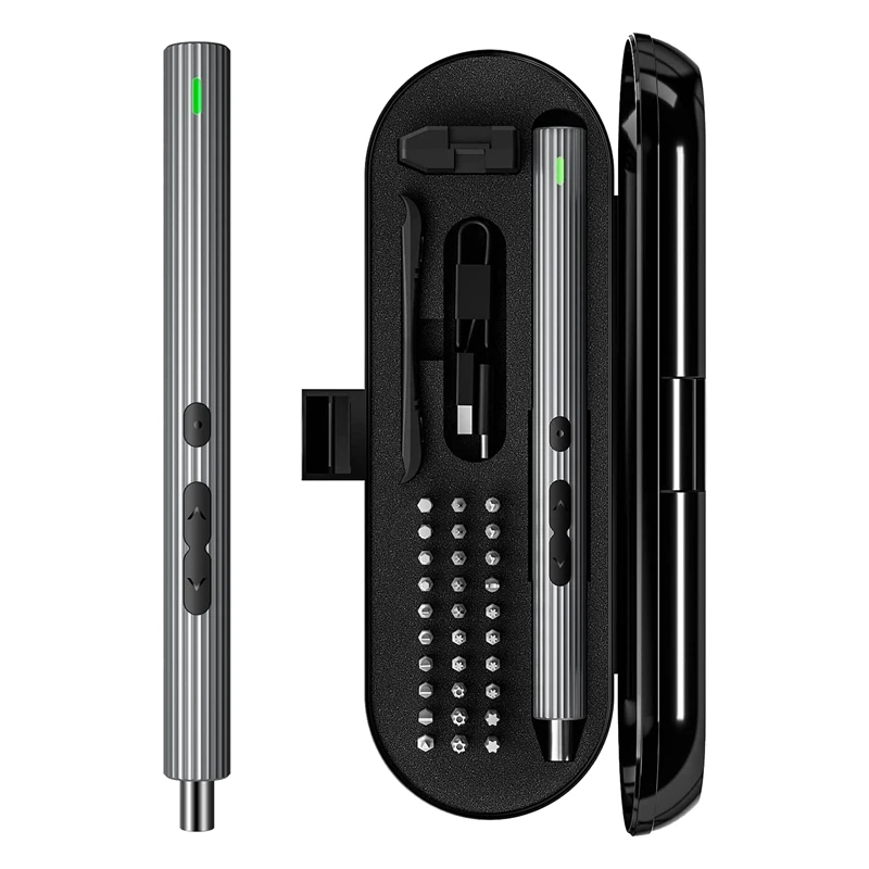 

Electric Screwdriver, Cordless Precision Electric Screwdriver Kit Rechargeable Repair Kit With Magnetic Drill