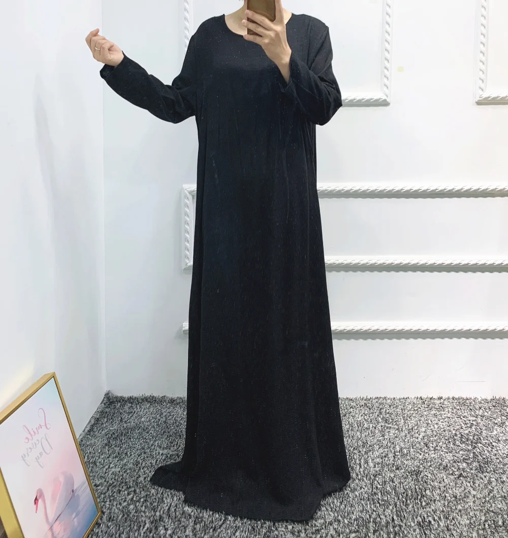 Muslim Sets Middle East 2023 Türkiye Solid Robes Three Piece Set Hijab Dress Muslim Fashion Islamic Clothing for Women Abaya