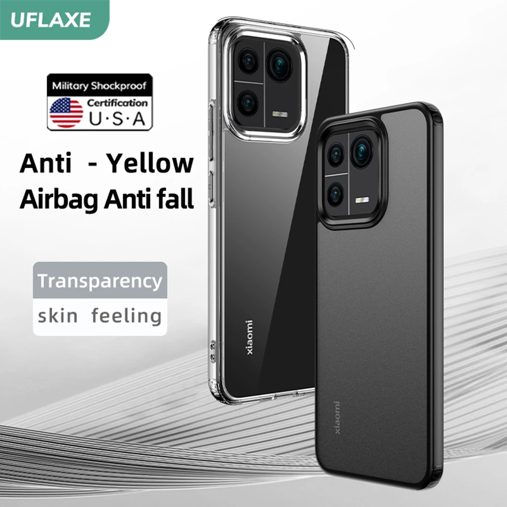 

Shockproof Hard Case for Xiaomi 13 13 Pro Xiaomi 13 Ultra WLONS Clear Matte Back Cover anti-yellow Casing (Magsafe Optional)