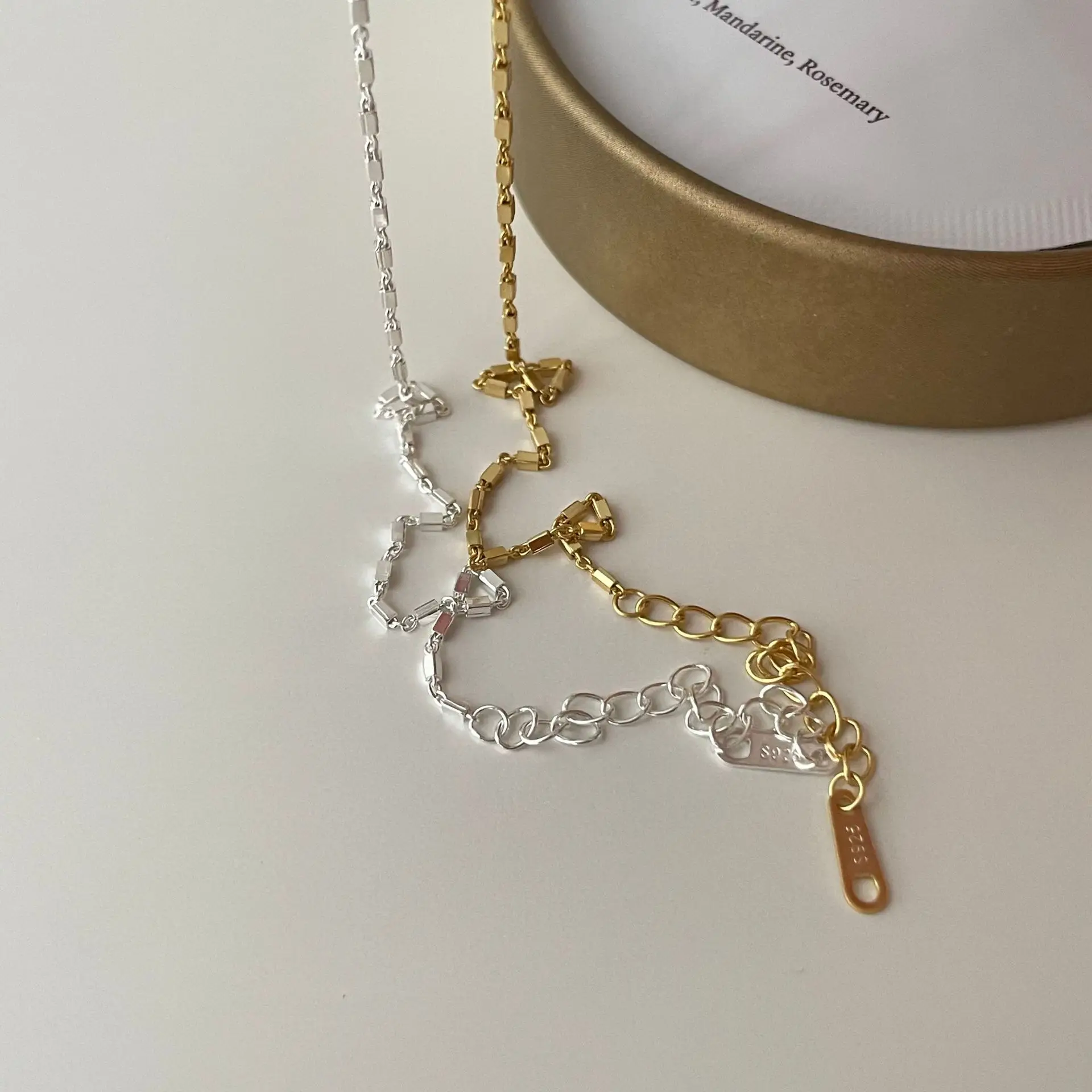 SHANICE настоящее серебро 925 пробы простой геометрический квадратный кубинский