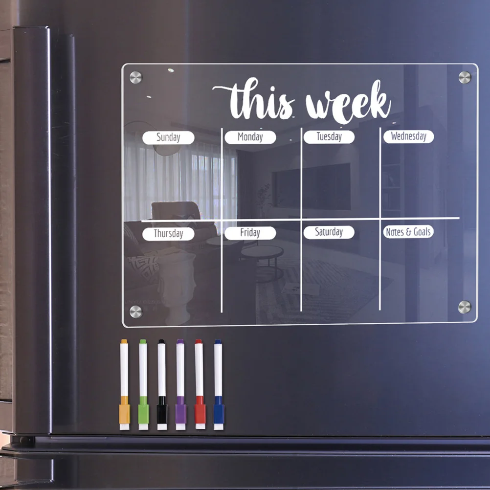 

Доска для сухого стирания морозильной камеры, магнитная доска для холодильника, ежедневного стирания, 1 комплект