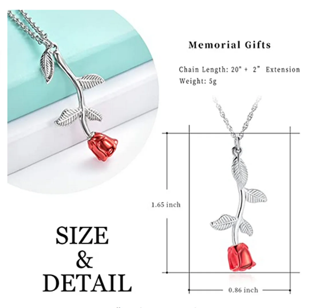 Urn ожерелье для праха цветок кремация ювелирные изделия золы памятные Ювелирные