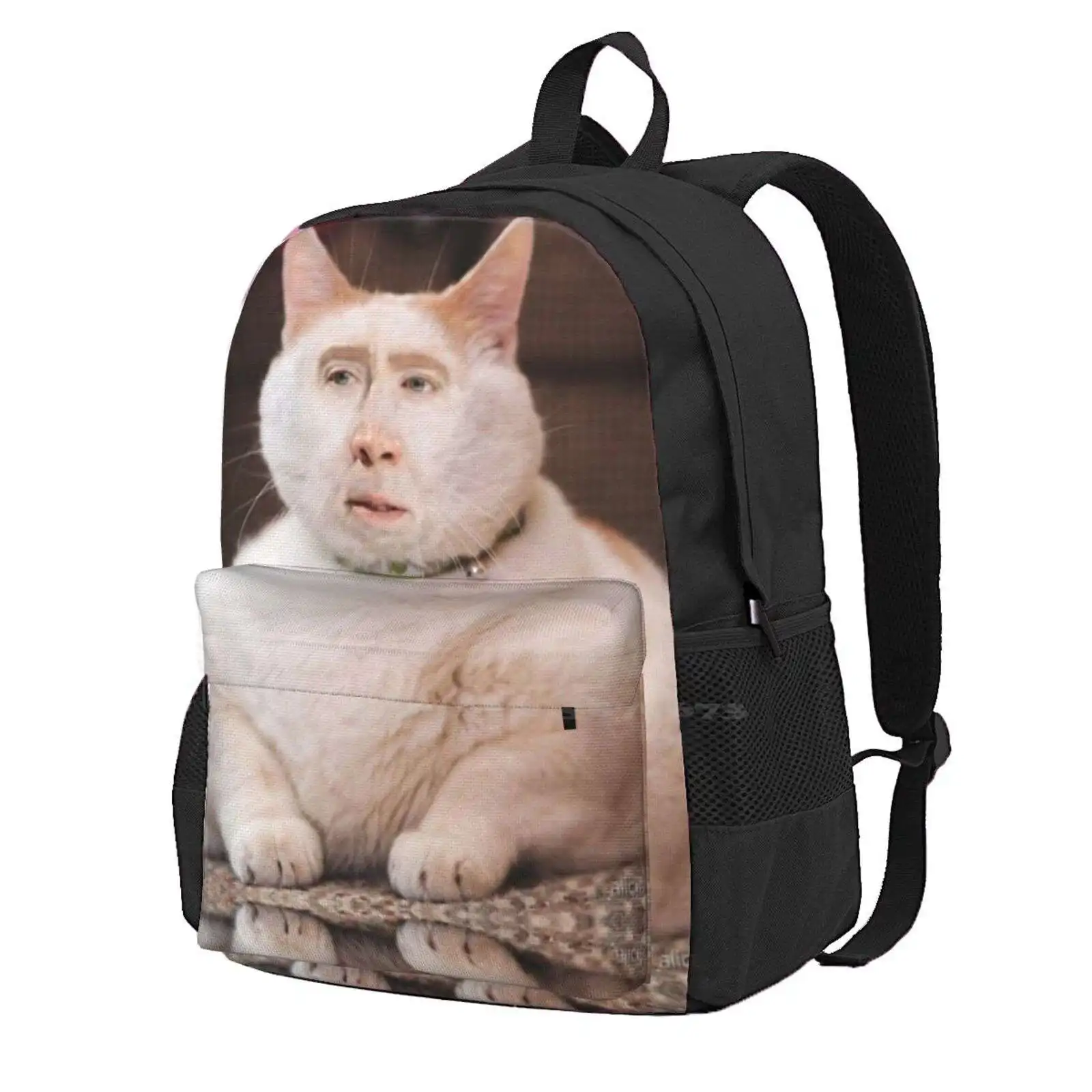 

Nicolas Cage Photoshop Cat Hot Sale Backpack Fashion Bags Nicolar Nicolas Cage Cat Photoshop Cats Kittens Animals Funny Random