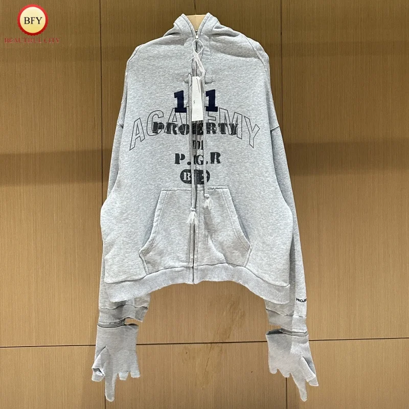 25ssGRAILZ ProgectG/R мужские и женские 1:1 лучшее качество с капюшоном винтажные полые