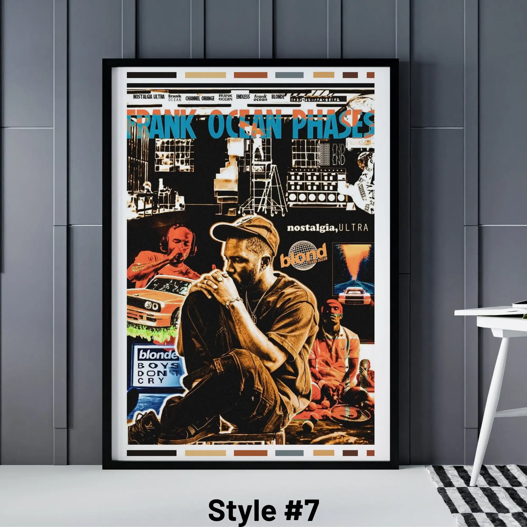 Постер в скандинавском стиле Pop Frank блонд Рок Хип-хоп Миллер комикс музыкальный