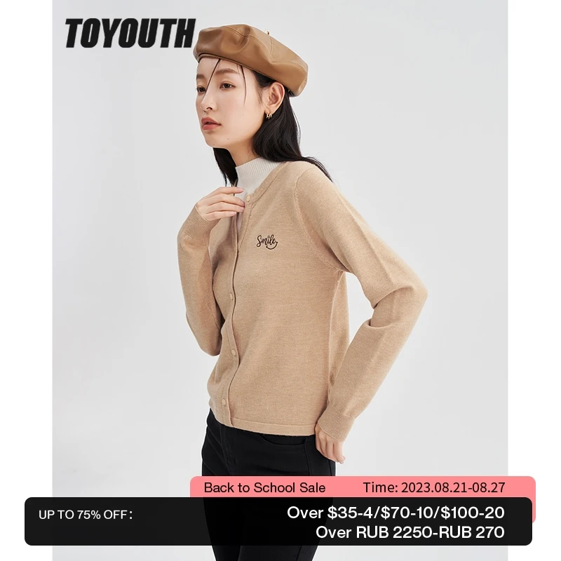 

Toyouth Women Fake Two Piece Sweaters 2022 Winter Long Sleeves Half Turtleneck Knit Cardigan Khaki Gray Warm Chic Tops