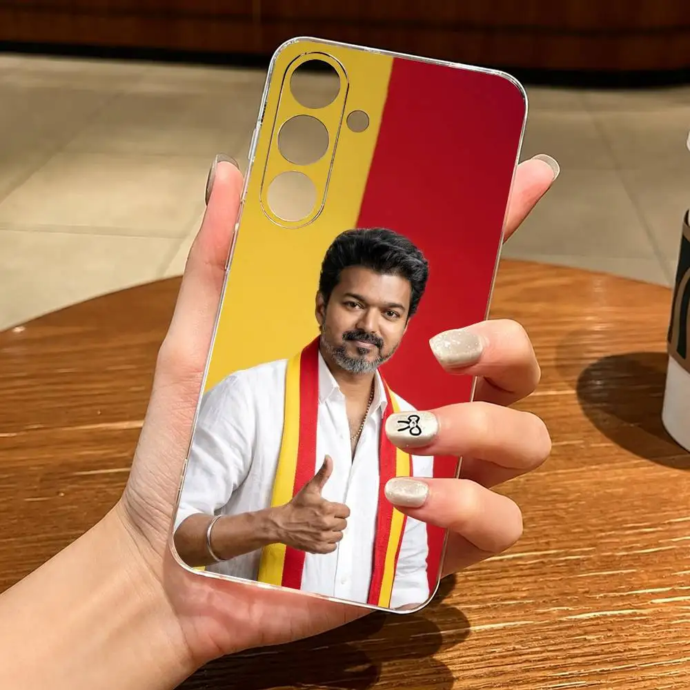 Фото Чехол для телефона T-Thalapathy V-Vijay в подарок для Samsung A10, 12, 20, 21S, 30, 31, 40, 50, 51, 52, 70, 71, прозрачный чехол. №4