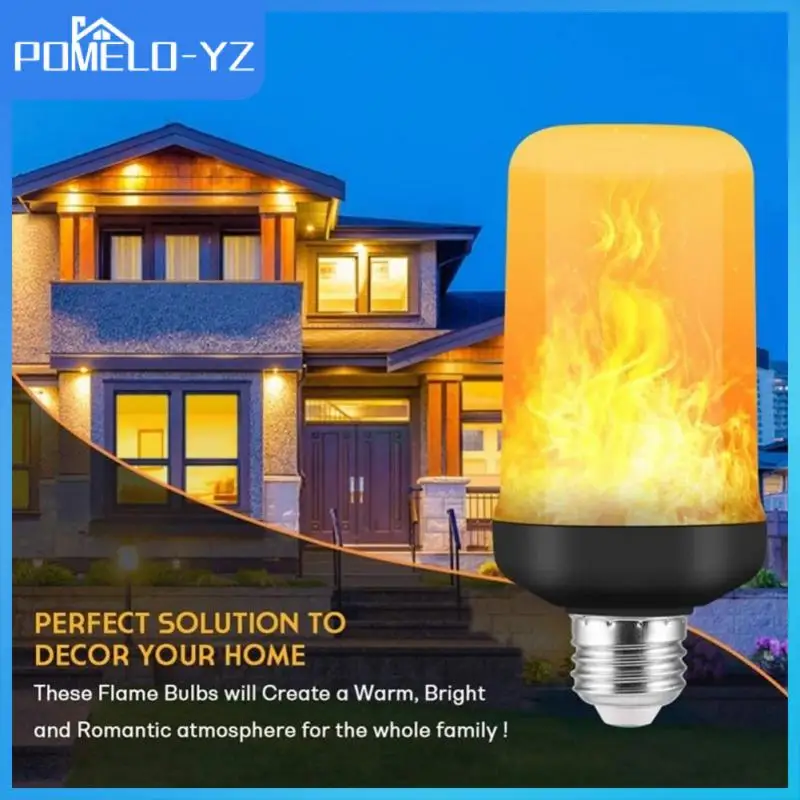 

Светодиодная лампа E27 E26 B22 с эффектом пламени, креативная Мерцающая Светодиодная лампа с эмуляцией эффекта пламени, светодиодная лампа с динамическим эффектом пламени 85-265 в, лампа-кукуруза