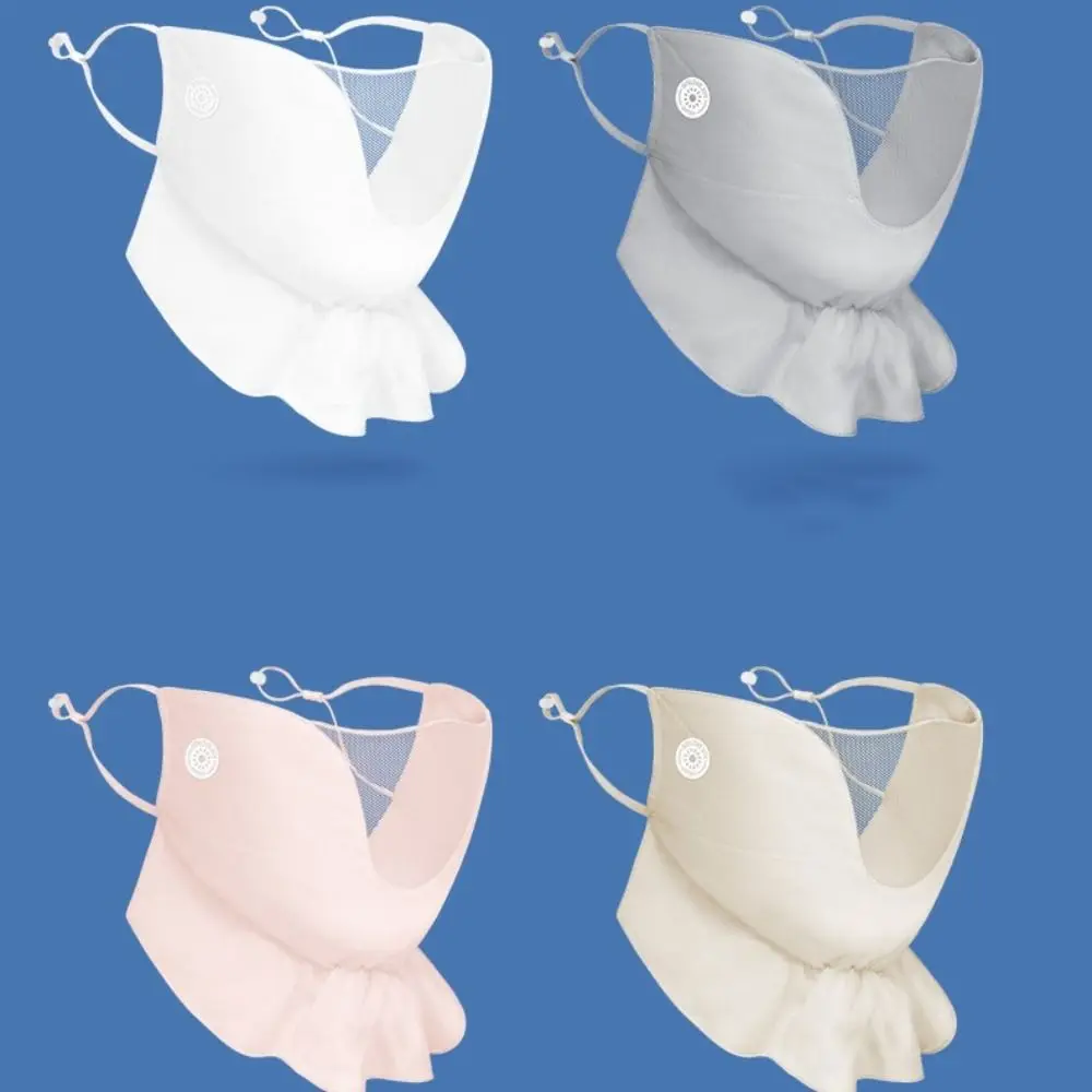 Дышащая Шелковая Маска Для Лица С Защитой От Ультрафиолета Занятий Спортом На