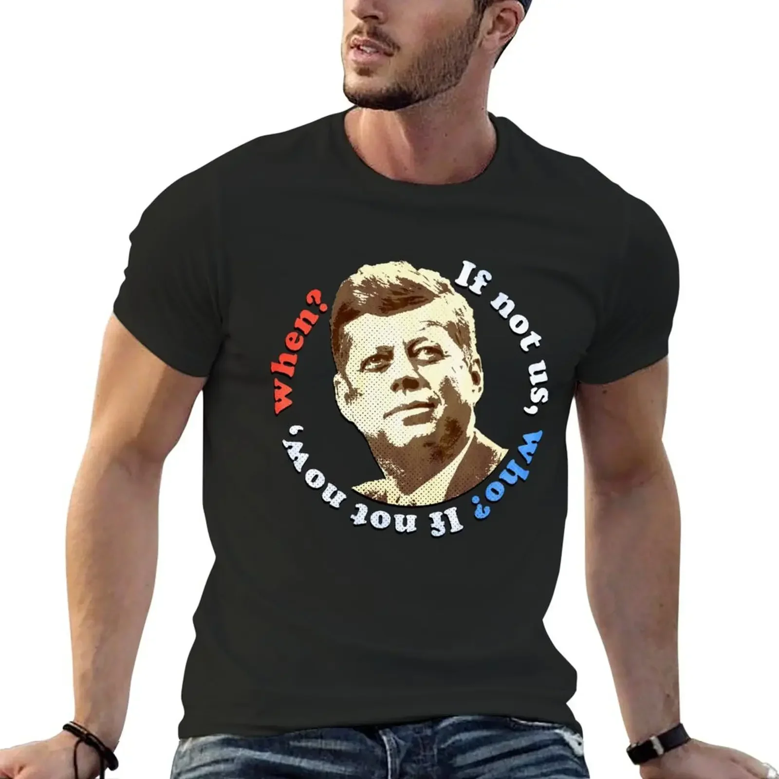 Футболка JFK John F. Kennedy новое издание уличная одежда футболки с рисунком мужские