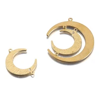 20pcs brass crescent moon charms for earing making in bulk connectors charms diy necklace jewelry finding accessories wholesale