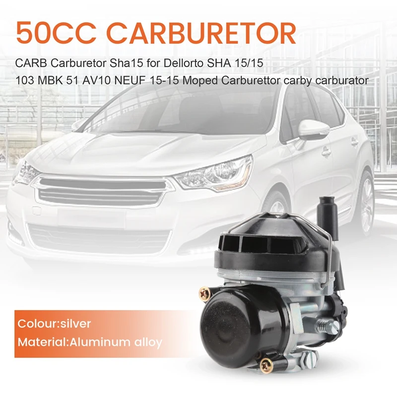 Карбюратор Vergase Sha15 50 куб.см для Dellorto SHA 15/15 103 MBK 51 AV10 NEUF 15-15 мопеда Carby