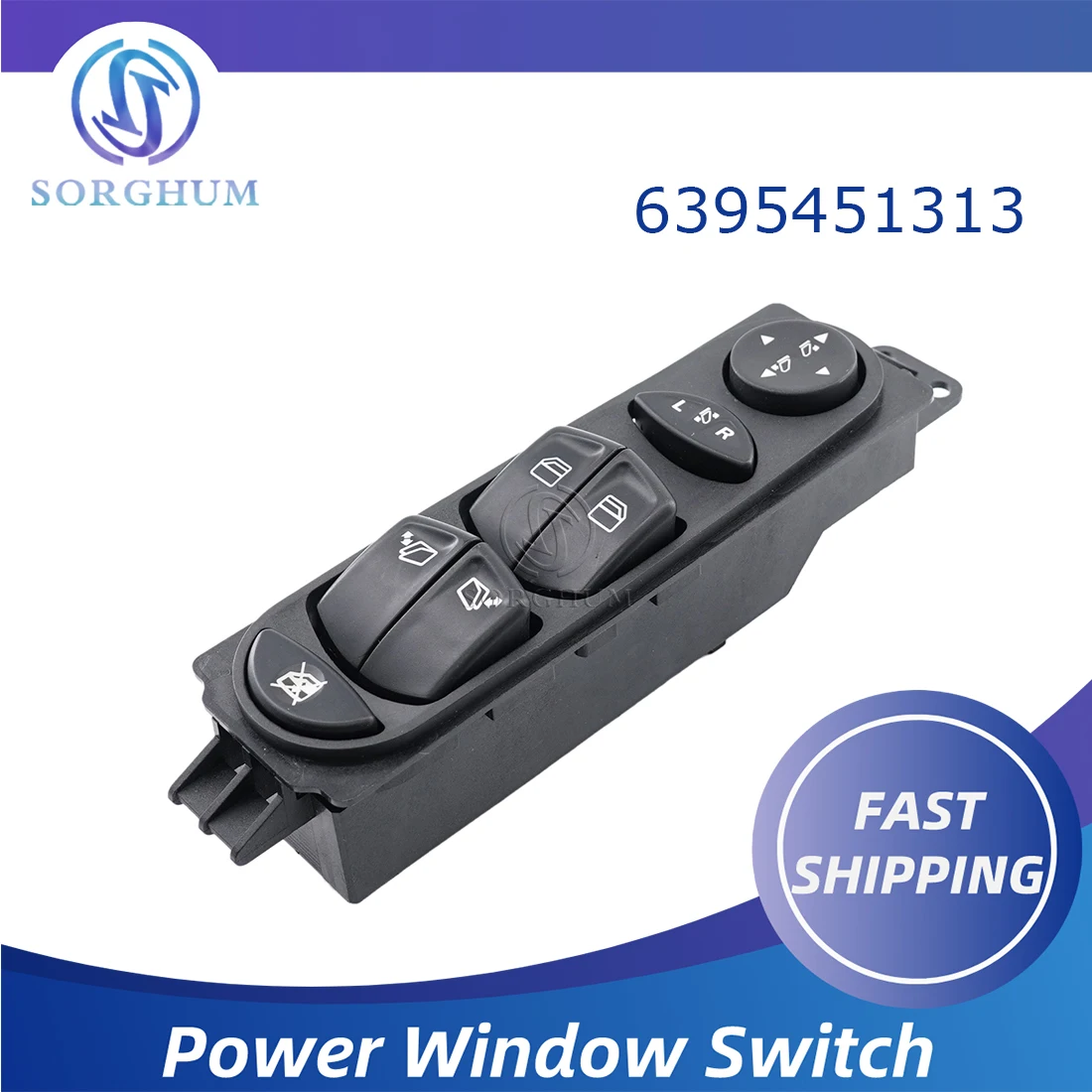 

Sorghum A6395451313 6395451313 Car Electric Window Switch Master Control Button For Mercedes-Benz Viano Wieland W639 2006-2012
