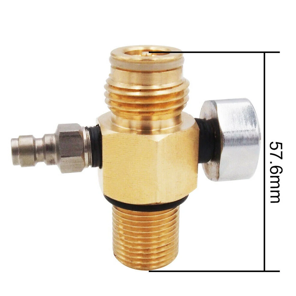 

Paintball PCP Air Tank Cylinder Regulator Adjustable Pressure 0-2800psi & HPA Tank Pin Valve 300bar 5/8-18UNF Or M18x1.5