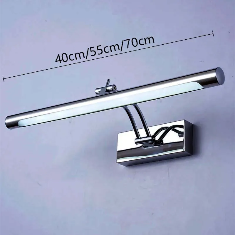 Зеркальные фары, светодиодные лампы для туалетного столика, зеркала для ванной комнаты, настенные светильники, водонепроницаемые лампы, унитазы для чтения, настенный светильник