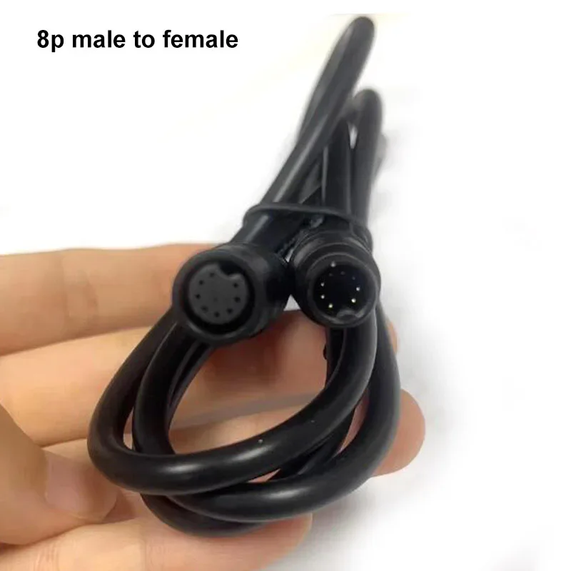 

Водонепроницаемый 2-8-контактный разъем M8, удлинительный кабель 1 м «папа/гнездо» для датчика скорости электронного велосипеда, электрического велосипеда, контроллера двигателя Ebike