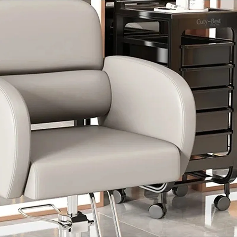 Парикмахерские стулья табурет с откидной спинкой для красоты поворотный удобный