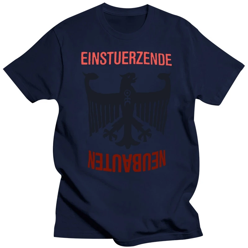 Фото Летняя футболка для мужчин, юморная футболка Einsturzende Neubauten - Funf Auf Der Nach Oben Offenen Richterskala - футболка повседневные футболки №3