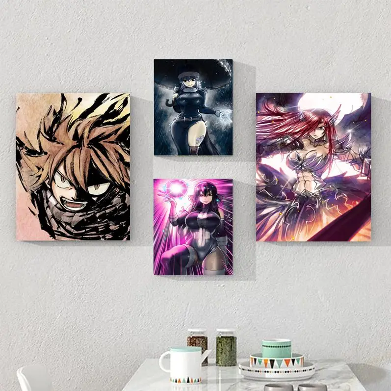 

Fairy Tail Classic Anime Poster Kraft Paper Vintage Poster Wall Art Painting Study Stickers Wall Painting