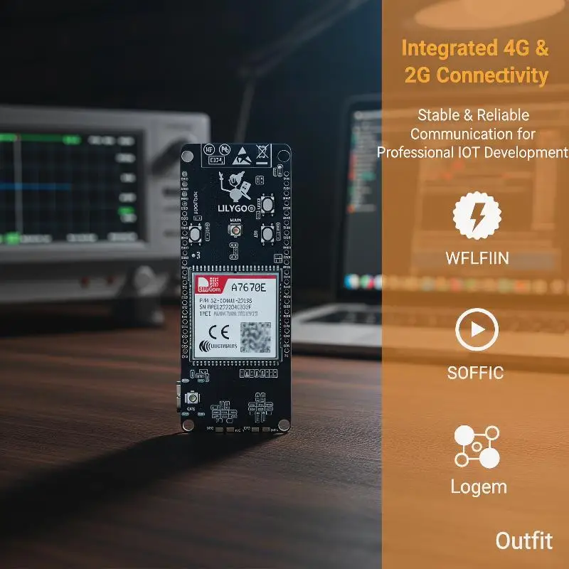 Фото Плата разработки T-Call A7670 4G 2G ESP32 A7670E с поддержкой LTE GSM и беспроводными модулями Wi-Fi Bluetooth ESP32-WROVER-E №2