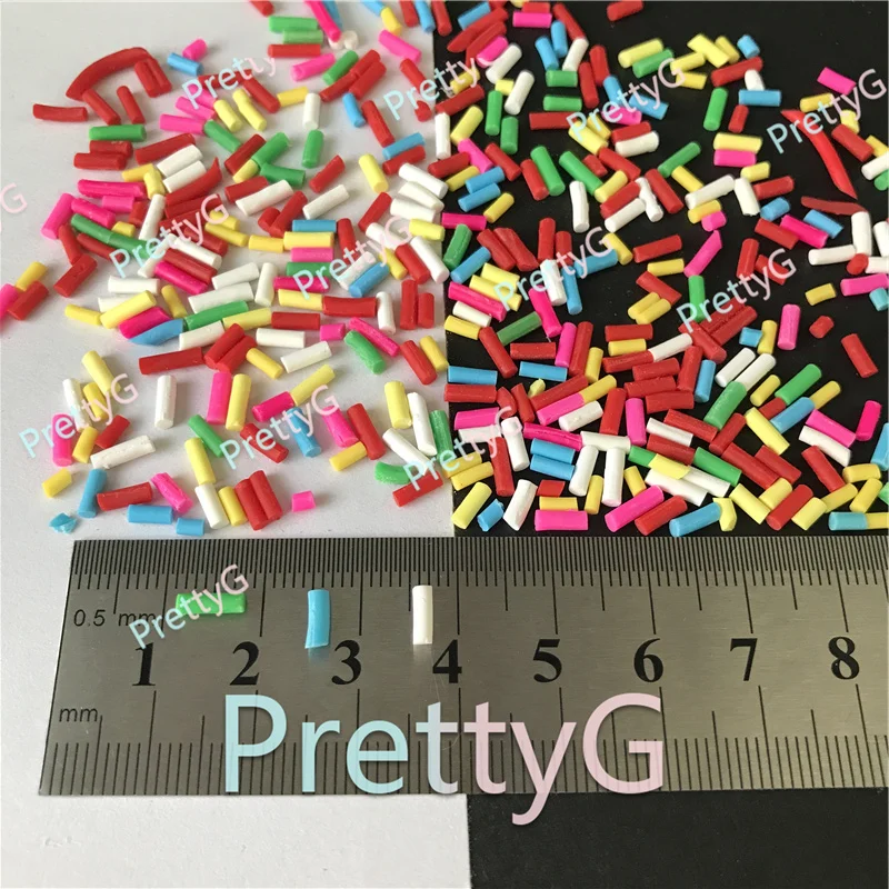 

PrettyG 100g Pack Chocolate Silk Supplies Polymer Soft Clay Pearl DIY Decoration for Resin Nail Art Slime Cake Dessert