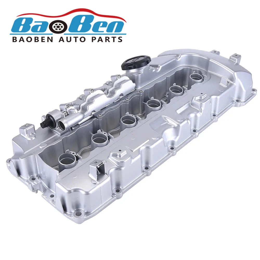 11127565284 Алюминиевая крышка клапана двигателя с комплектом прокладок для Bmw N54 135I 335I