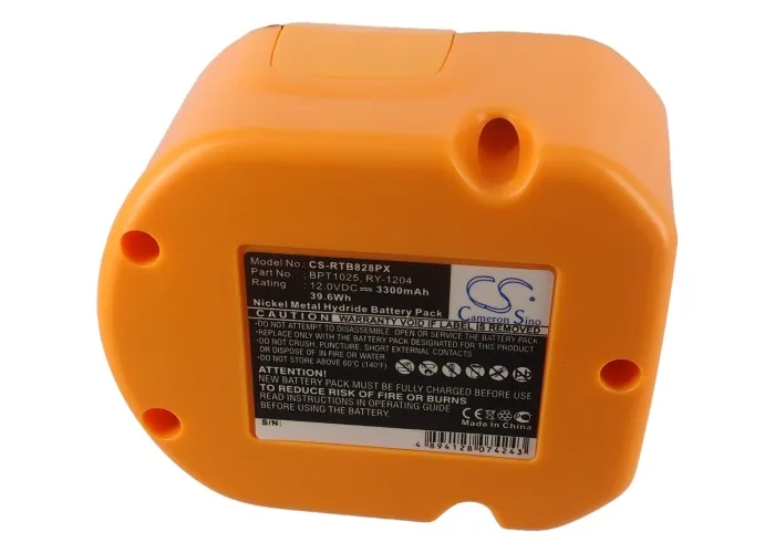 Аккумулятор CS для Ryobi 1400143 1400652 1400670 Φ BPT1025 B-8286 HP1201MK2 CTH1201 CTH1202 CTH1202K CTH1202K2