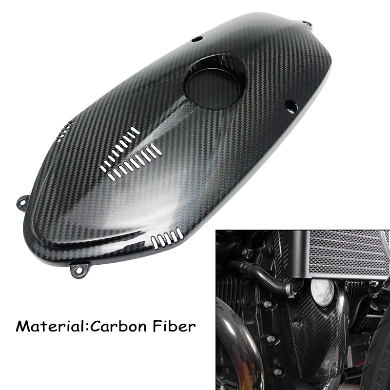 

For BMW R NINE T Carbon Front Engine Case Cover Breast Plate Protection R9T RNINET Pure Racer Urban 2014-2020 Motorcycle