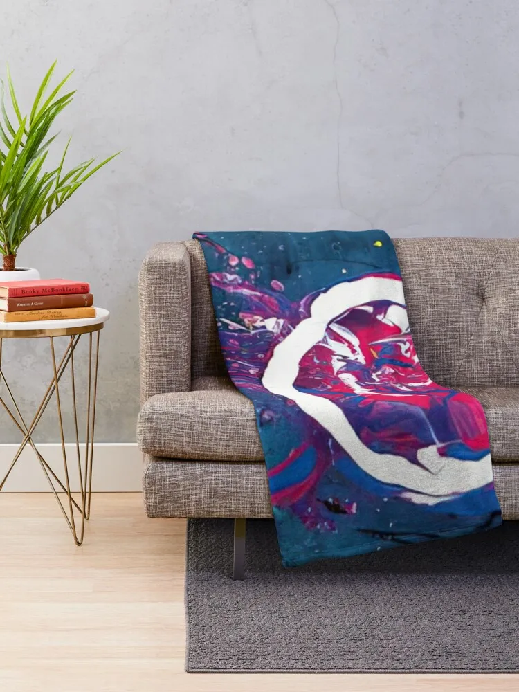 John Hoyland - Винсентская луна 11.7.07 2007 Пледы Одеяло Диван-кровать Многоцелевые одеяла