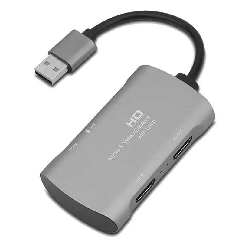 Фото *ABDH 4K 1080P60 Гц Карта видеозахвата HDMI-совместимая с USB-картой видеозахвата, подходящая для записи игр и прямой трансляции №1