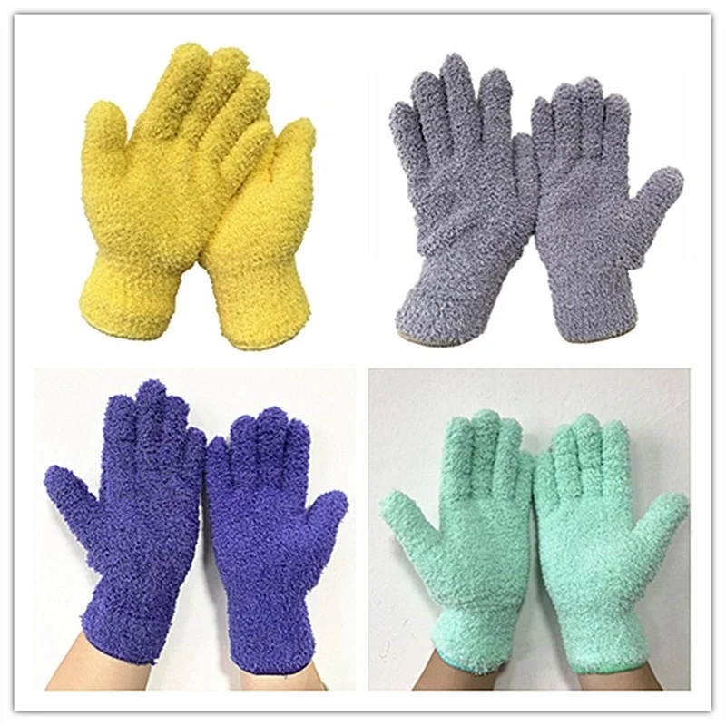 

1 Pairs Microfiber Dusting Cleaning Glove Mitt Cars Windows Dust Remover Tool Reusable Cleaning Glove Household Cleaning Tools