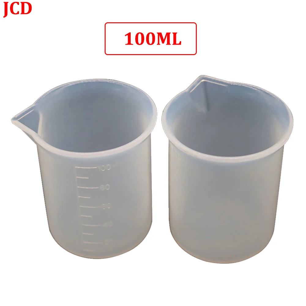 1PCS 100ml Crystal Gel Drop Wash Free Silicone Measuring Cup DIY Production Tool With Scale Food Grade Silicone Without Odor