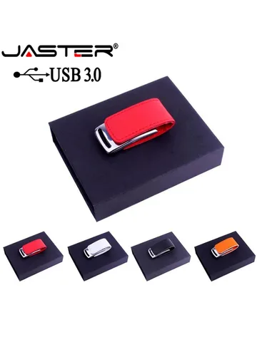 USB-флеш-накопитель JASTER, металлический, кожаный, 4 ГБ, 8 ГБ, 16 ГБ, 32 ГБ, 64 ГБ