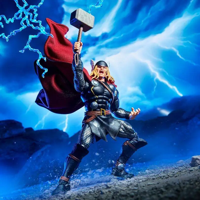 Фото 【Предзаказ】Оригинальная фигурка Marvel Legend 6 дюймов (15 см) из серии Ultimate Thor, изысканный подарок ручной работы на день рождения, украшение №3