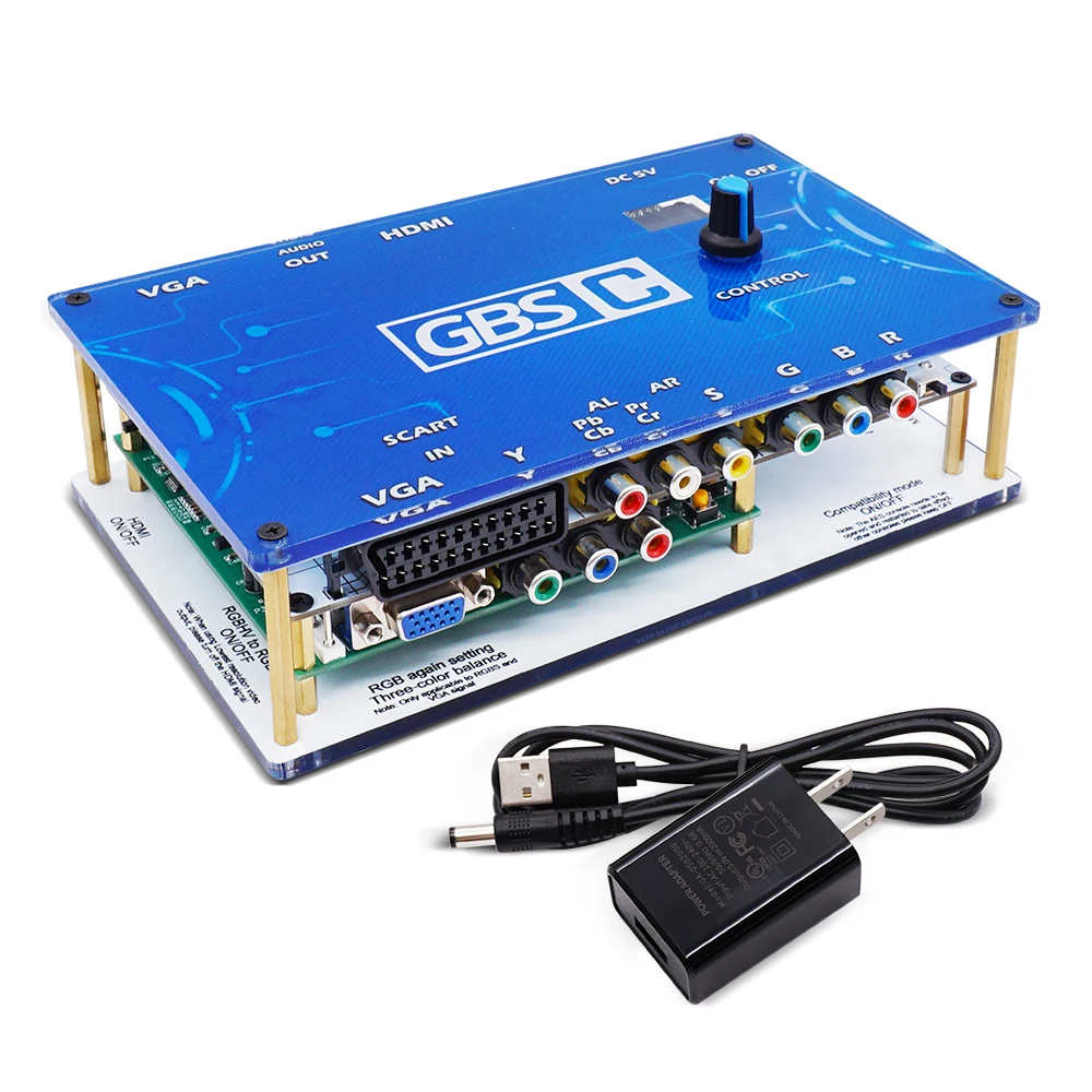 Kup GBSC Konwerter Vido Sterowanie GBS RGBS Scart YpBpr Komponent VGA Sygnał Do VGA HDMI Upscalers Dla Retro Konsola Do Gier Cena GBSC Konwerter Vido Sterowanie GBS RGBS Scart YpBpr Komponent VGA Sygnał Do VGA HDMI Upscalers Dla Retro Konsola Do Gier
